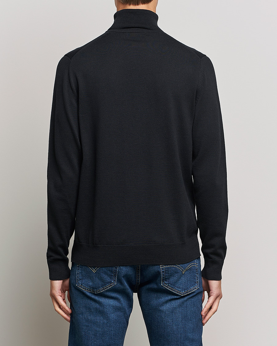 Herre | Gensere | Fred Perry | Roll Neck Jumper Black