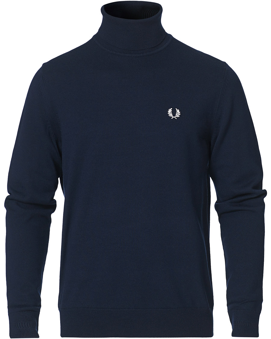 Herre | Gensere | Fred Perry | Rollneck Jumper Navy