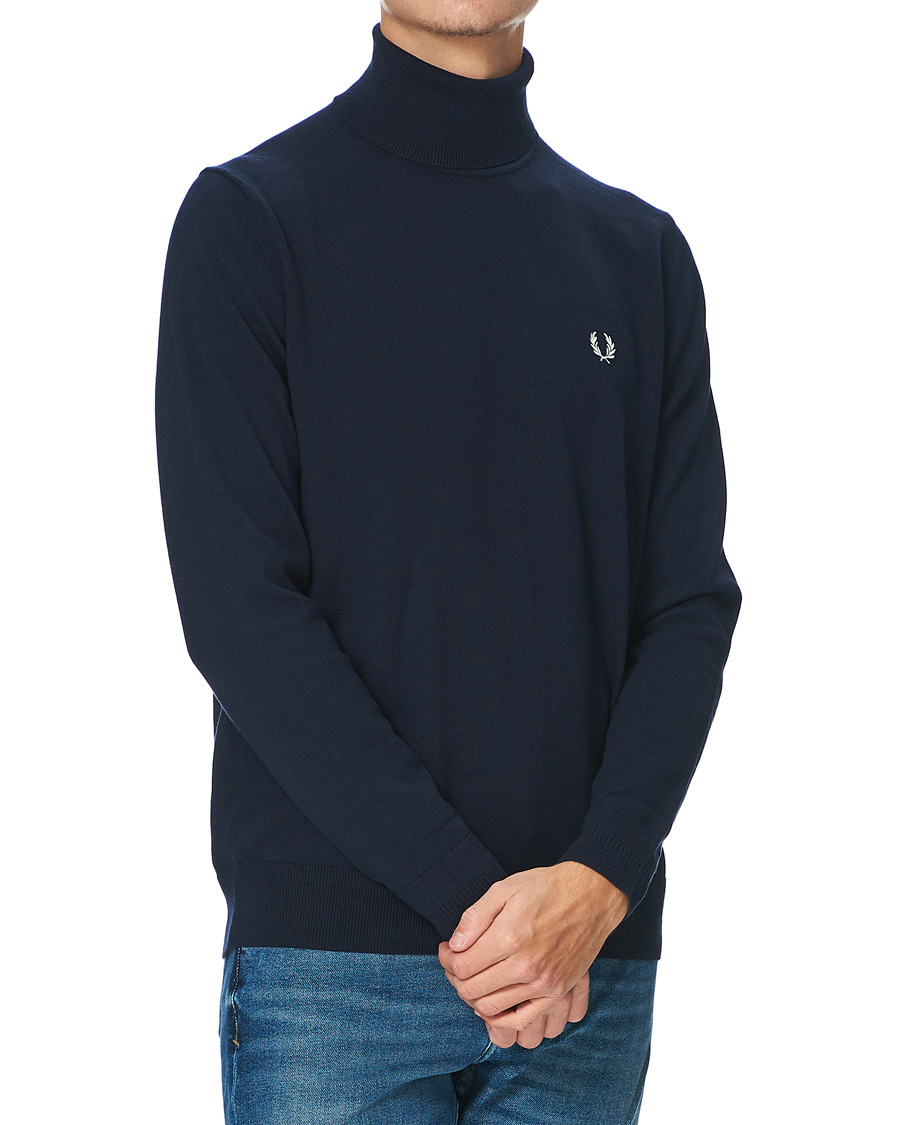 Herre | Gensere | Fred Perry | Rollneck Jumper Navy