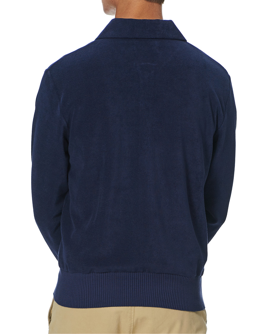 Herre | Gensere | Fred Perry | Reissues Towelling Jacket Carbon Blue
