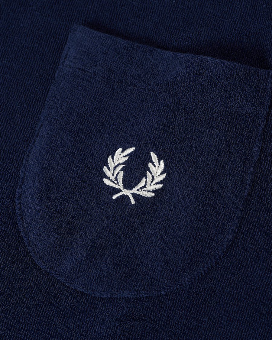 Herre | Gensere | Fred Perry | Reissues Towelling Jacket Carbon Blue