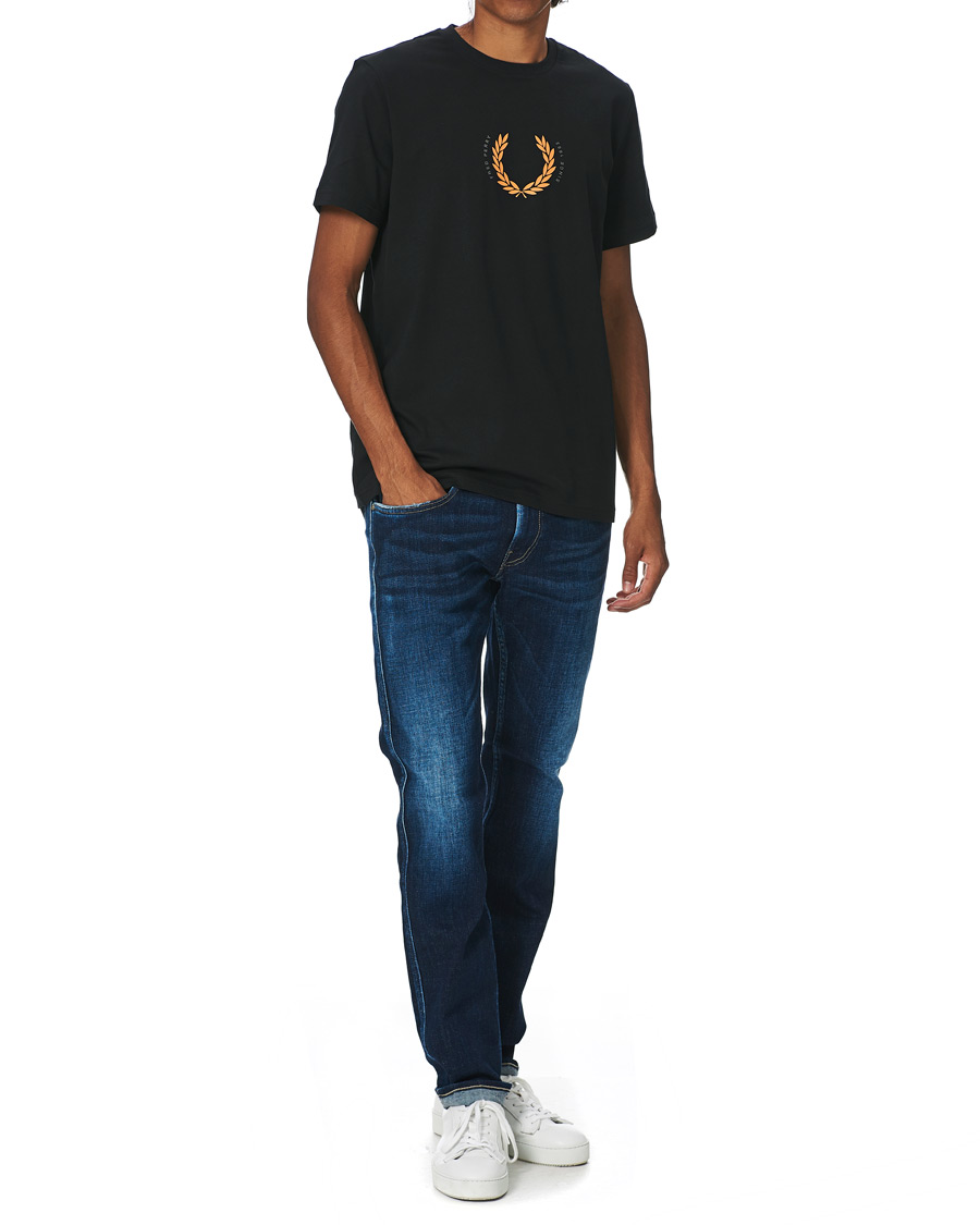 Herre | T-Shirts | Fred Perry | Laurel Wreath Tee Black