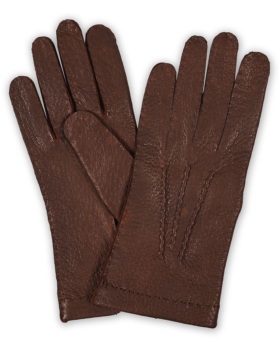 Herre | Hestra Peccary Handsewn Unlined Glove Sienna | Hestra | Peccary Handsewn Unlined Glove Sienna