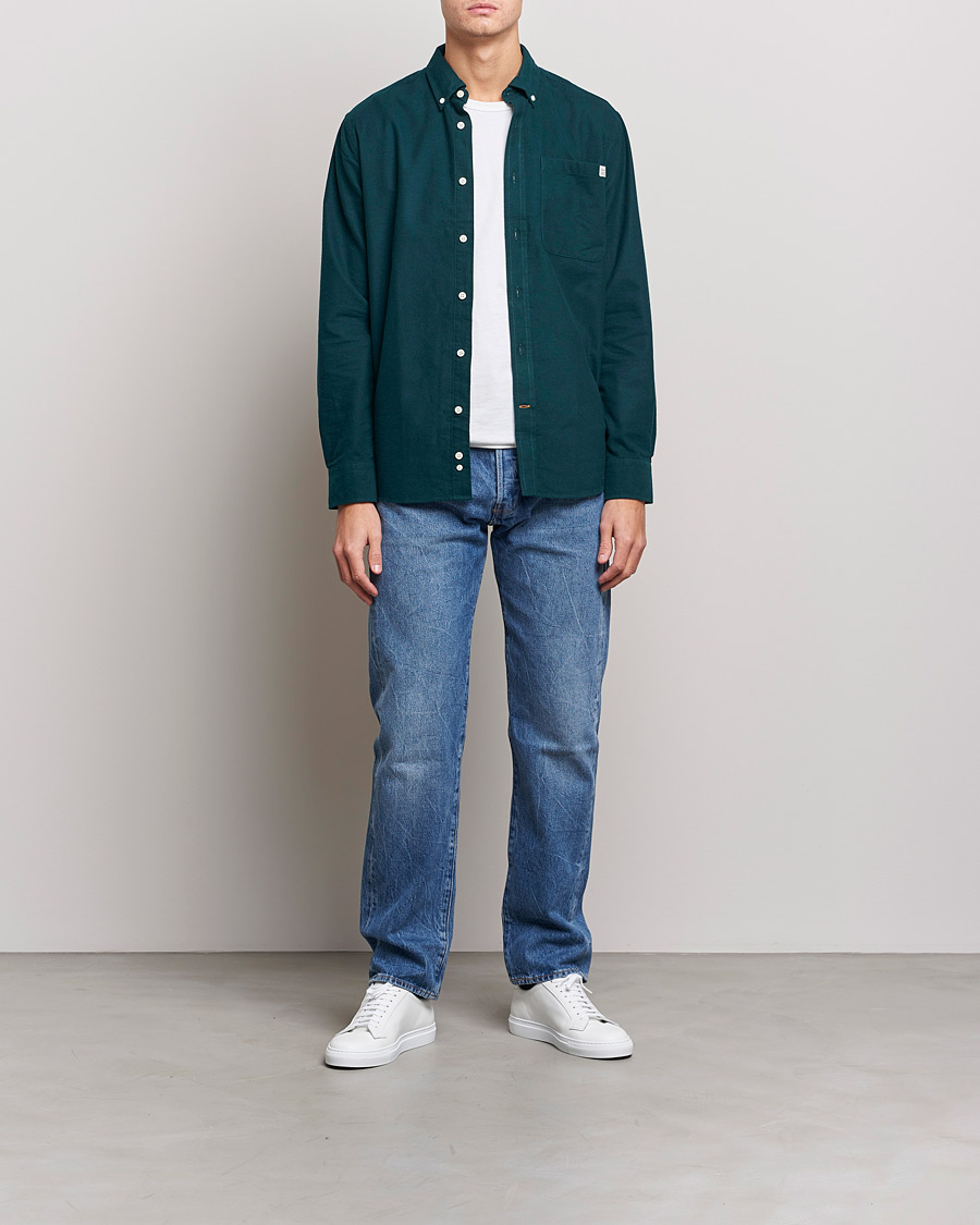Herre | Skjorter | Morris | Original Brushed Oxford Shirt Green