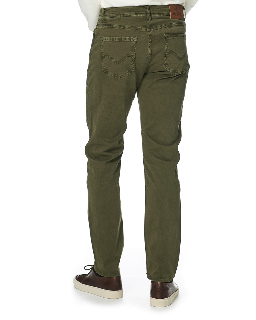 Herre | Bukser | Morris | James Brushed Chinos Olive