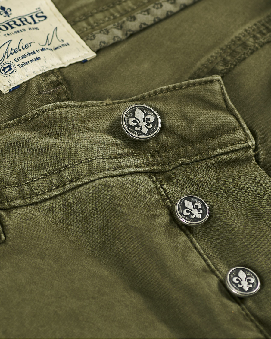 Herre | Bukser | Morris | James Brushed Chinos Olive