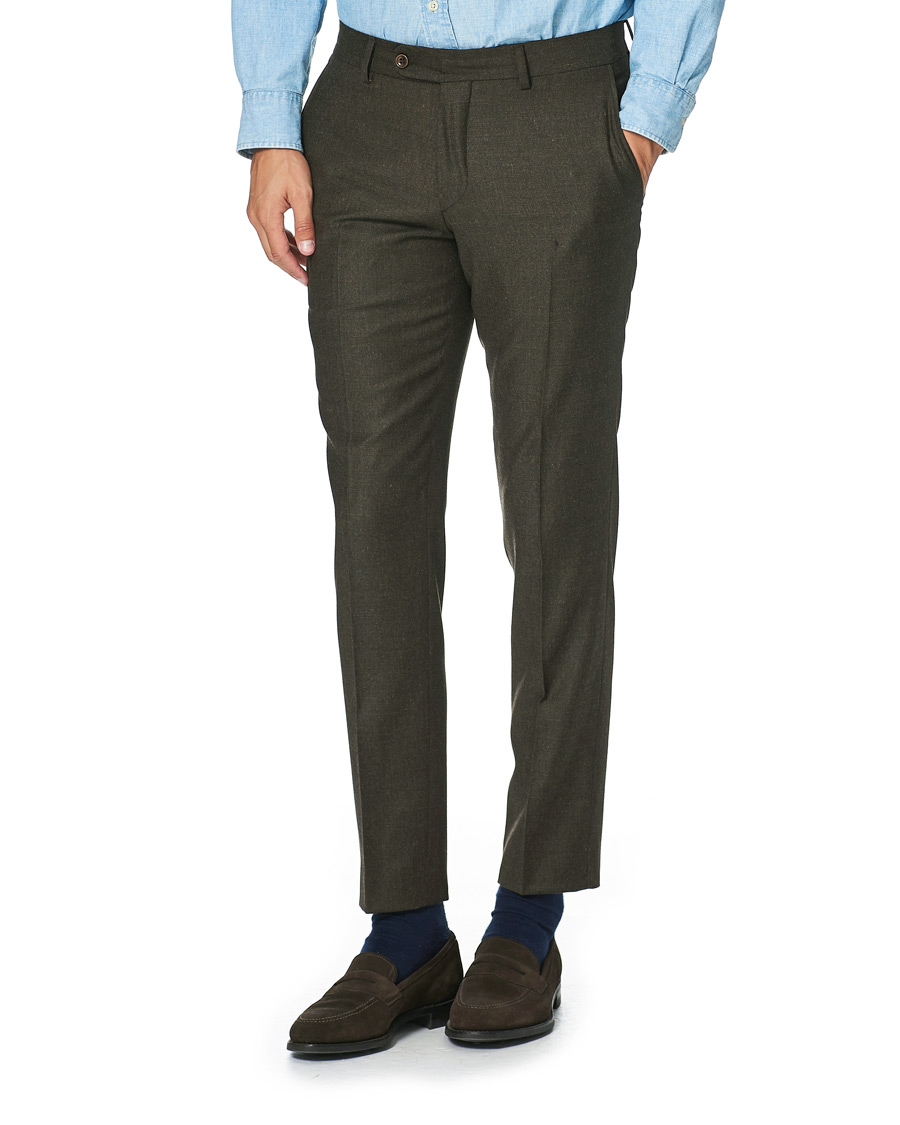 Herre | Bukser | Morris | Rodney Flannel Trousers Brown