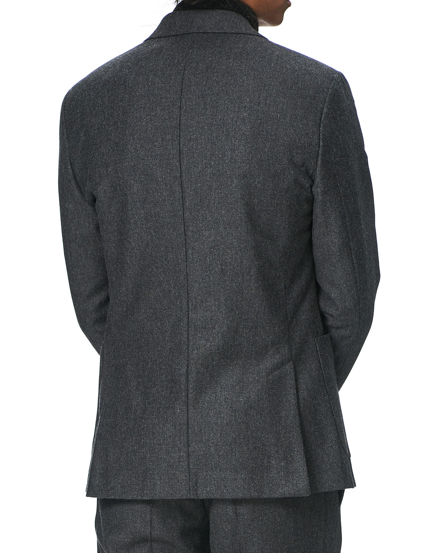 Herre | Dressjakker | Morris | Roger Double Breasted Flannel Blazer Dark Grey