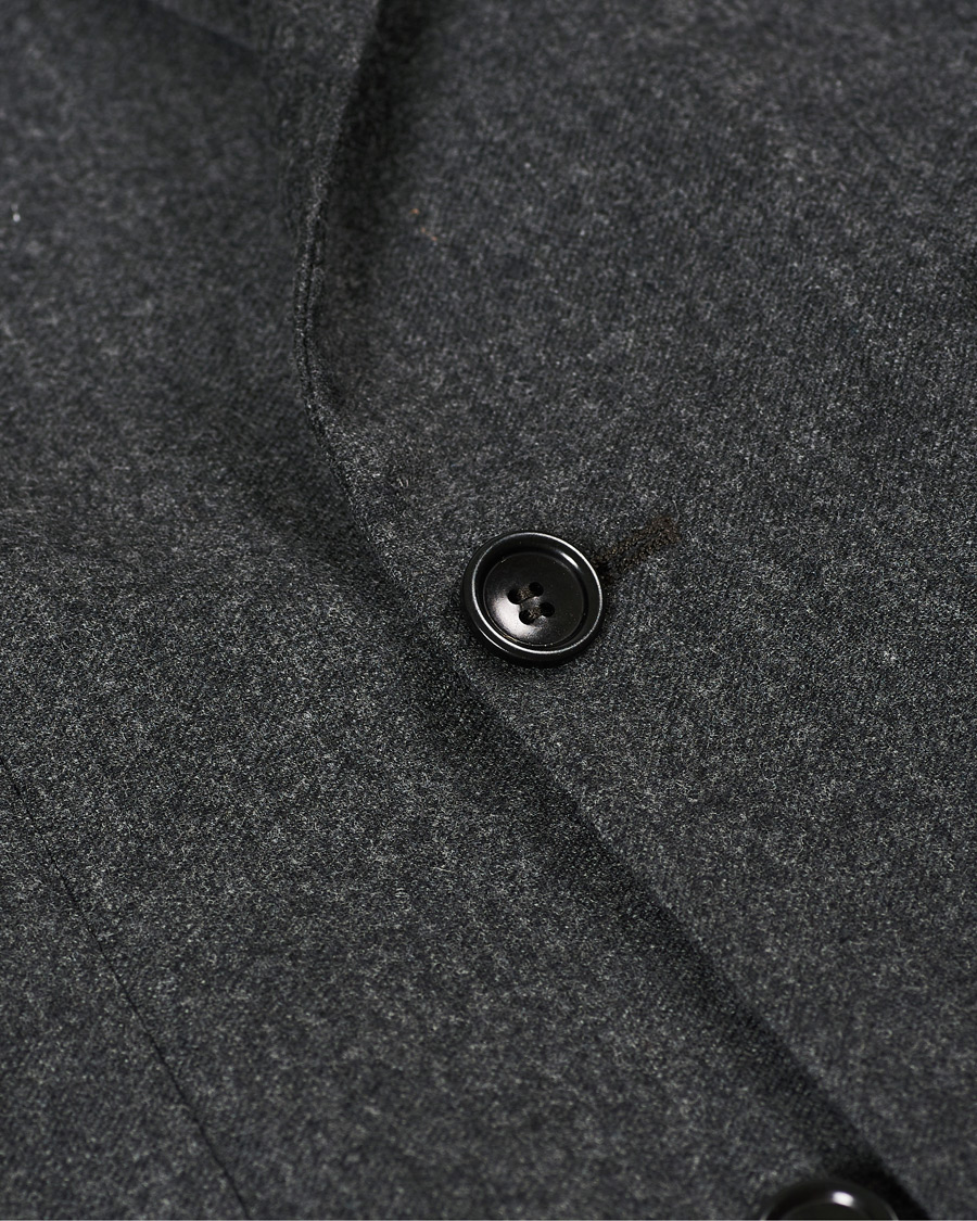Herre | Dressjakker | Morris | Roger Double Breasted Flannel Blazer Dark Grey