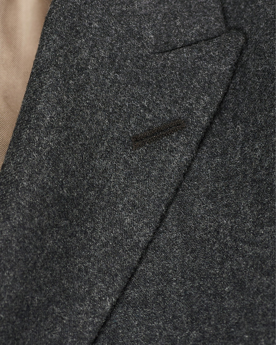 Herre | Dressjakker | Morris | Roger Double Breasted Flannel Blazer Dark Grey