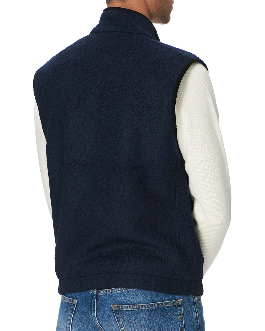 Herre | Vester | Morris | Whitfield Pile Vest Navy