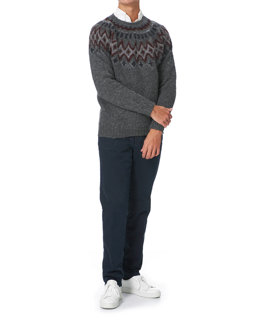 Herre | Gensere | Howlin' | Brushed Wool Fair Isle Crew Sweater Oxford