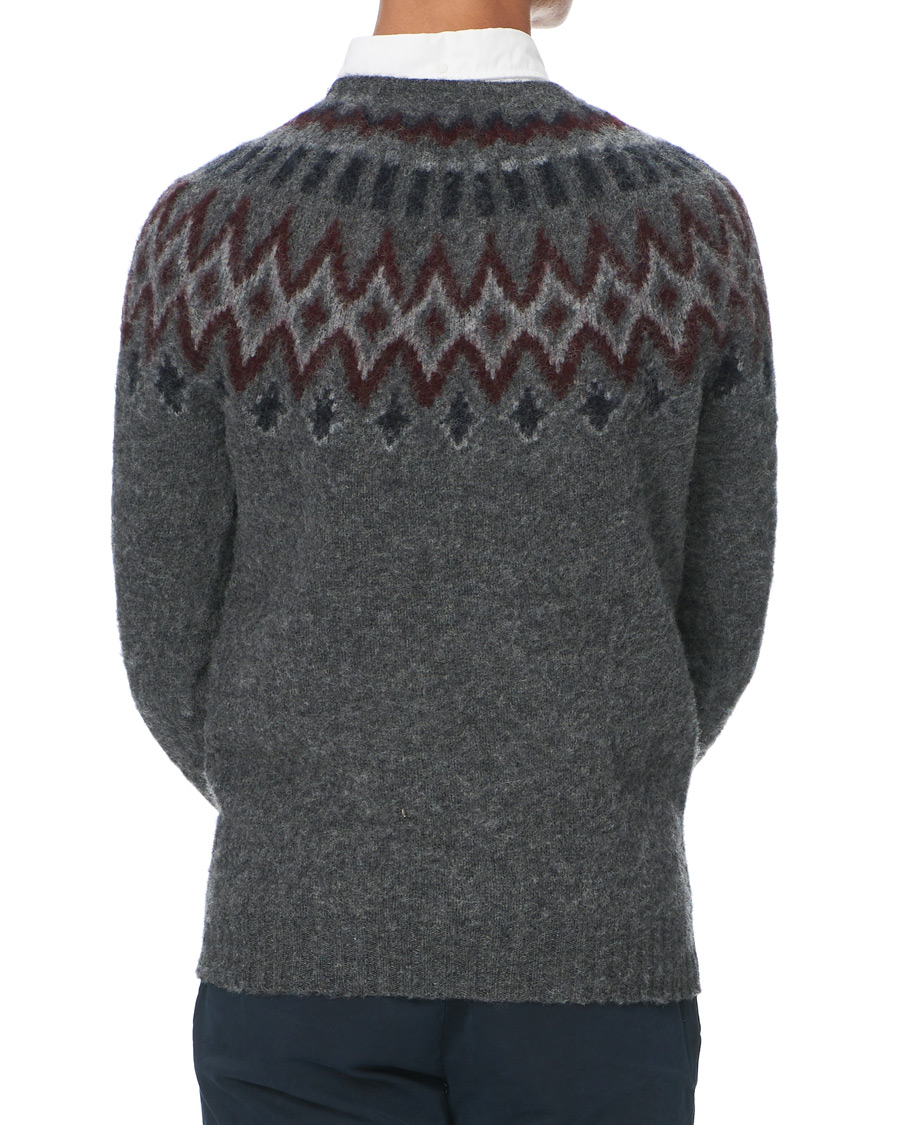 Herre | Gensere | Howlin' | Brushed Wool Fair Isle Crew Sweater Oxford