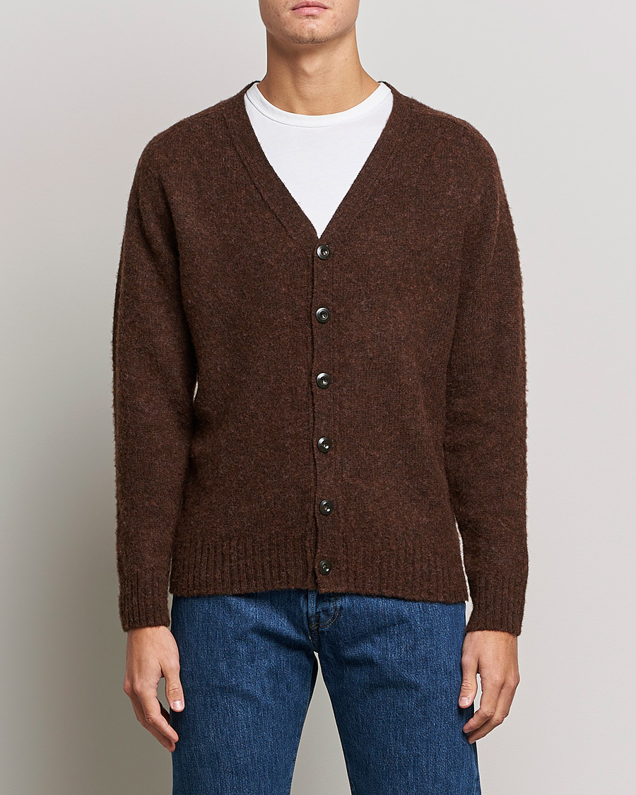 Herre | | Howlin' | Brushed Wool Cardigan Brownish