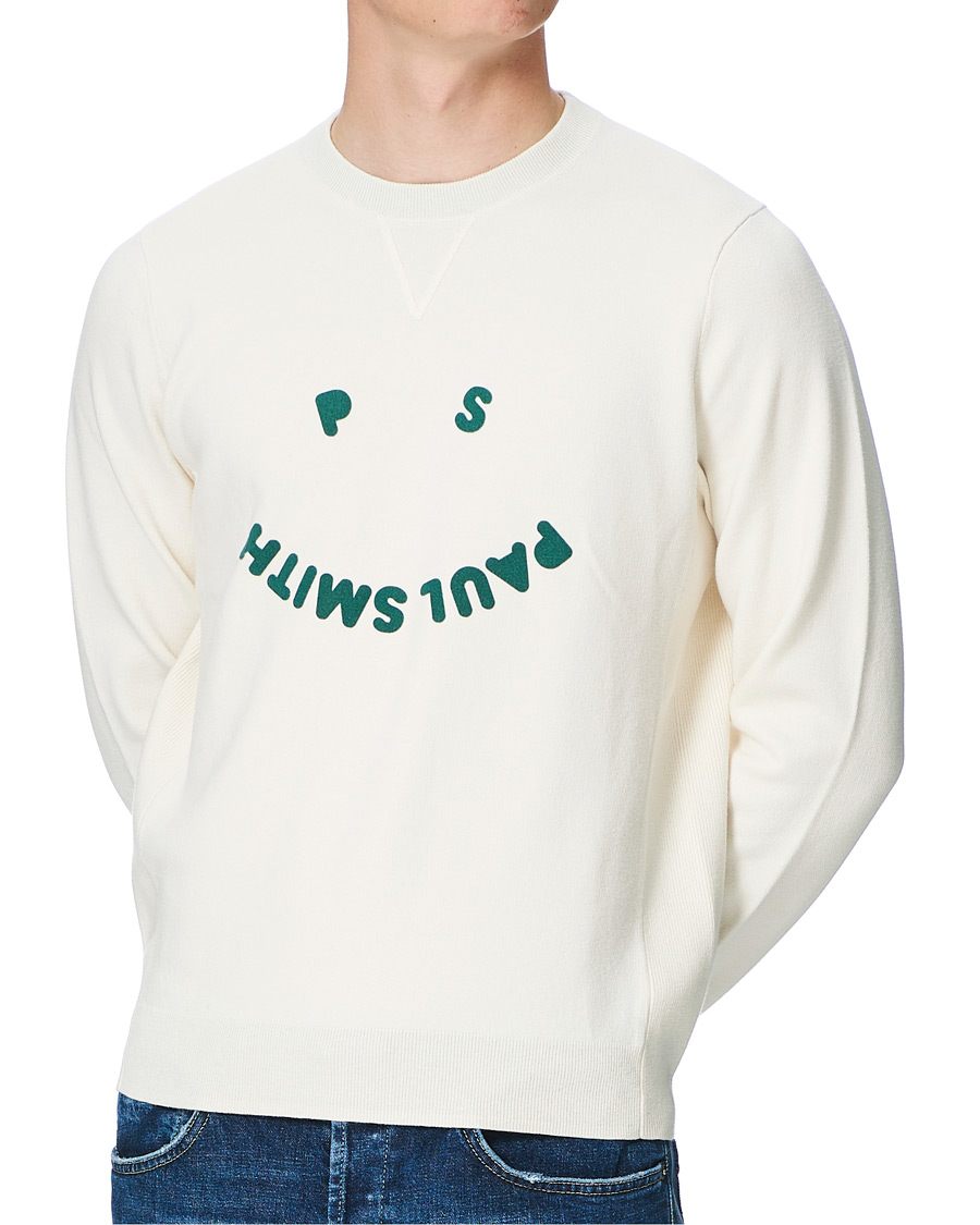 Herre | Gensere | PS Paul Smith | Cotton Wool Pullover Offwhite