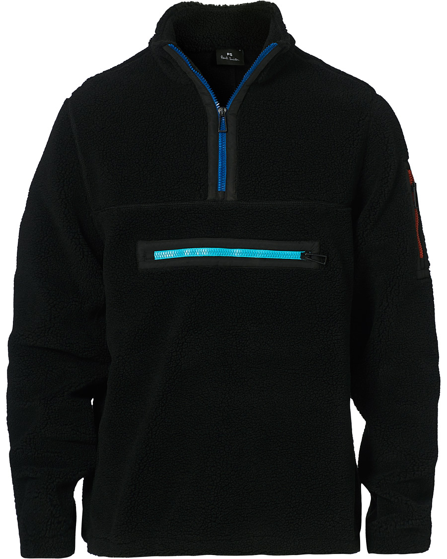 Herre | Gensere | PS Paul Smith | Half Zip Fleece Sweater Black
