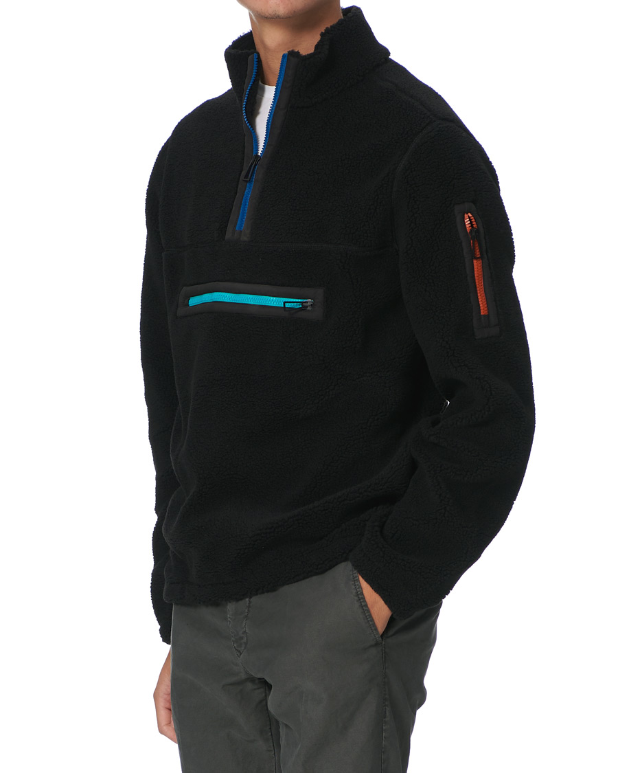 Herre | Gensere | PS Paul Smith | Half Zip Fleece Sweater Black