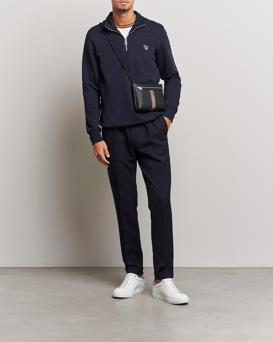 Herre | Bukser | Paul Smith | Drawstring Elastic Wool Pant Navy