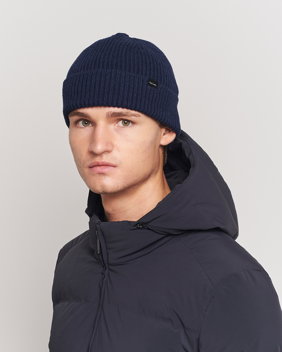 Herre | Paul Smith Cashmere Beanie Blue | Paul Smith | Cashmere Beanie Blue