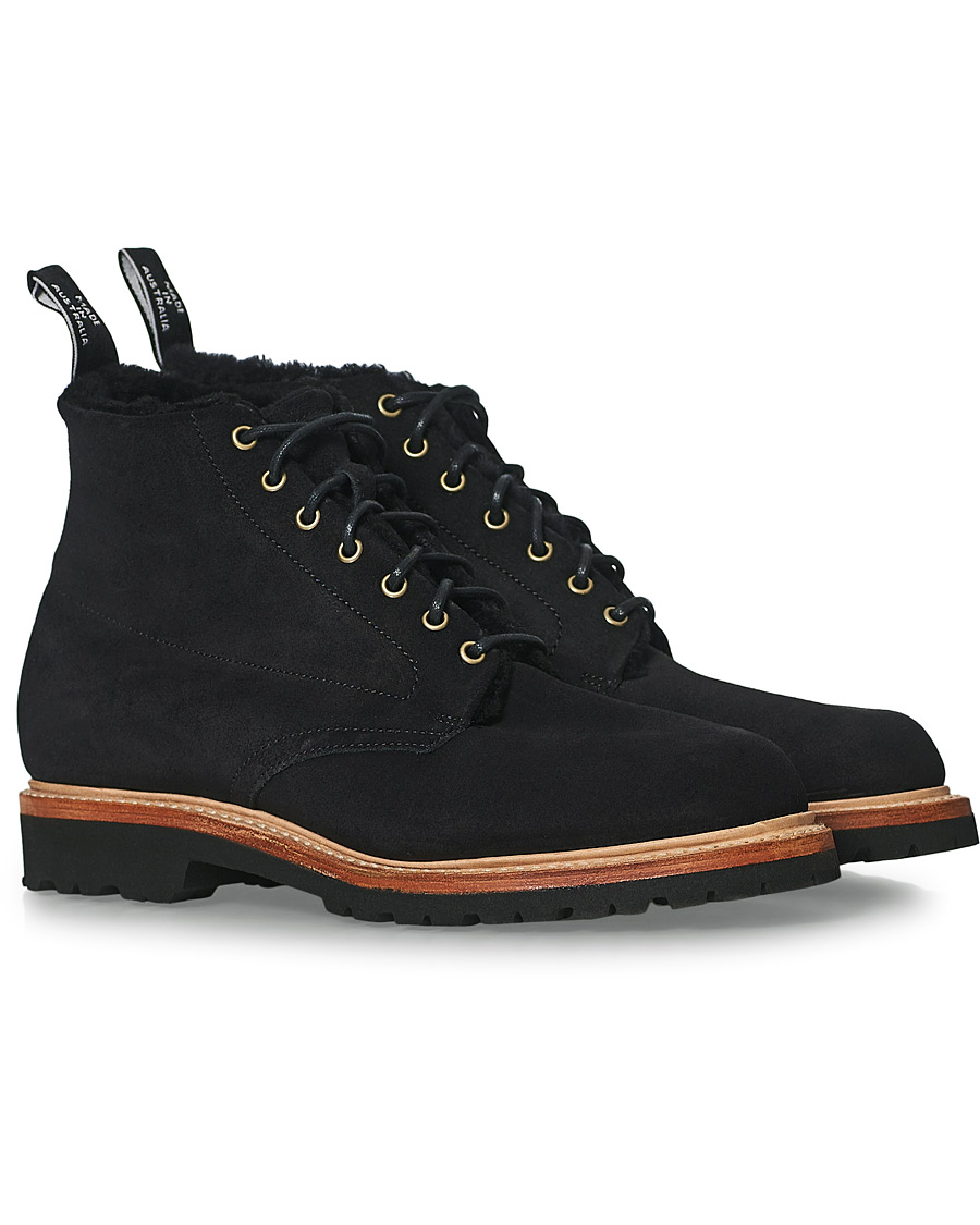 Herre | R.M.Williams Urban Rickaby Shearling Boot Nero Suede | R.M.Williams | Urban Rickaby Shearling Boot Nero Suede