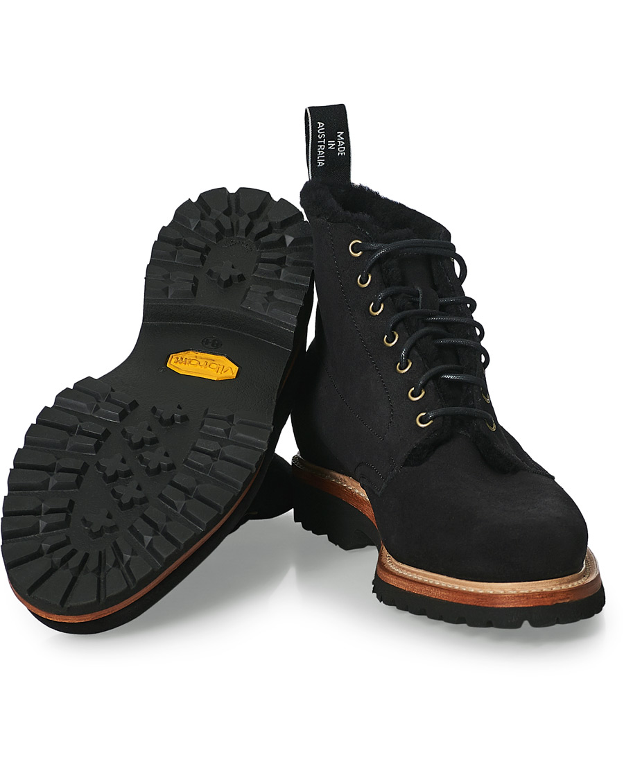 Herre | R.M.Williams Urban Rickaby Shearling Boot Nero Suede | R.M.Williams | Urban Rickaby Shearling Boot Nero Suede