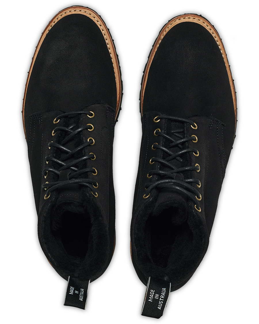 Herre | R.M.Williams Urban Rickaby Shearling Boot Nero Suede | R.M.Williams | Urban Rickaby Shearling Boot Nero Suede