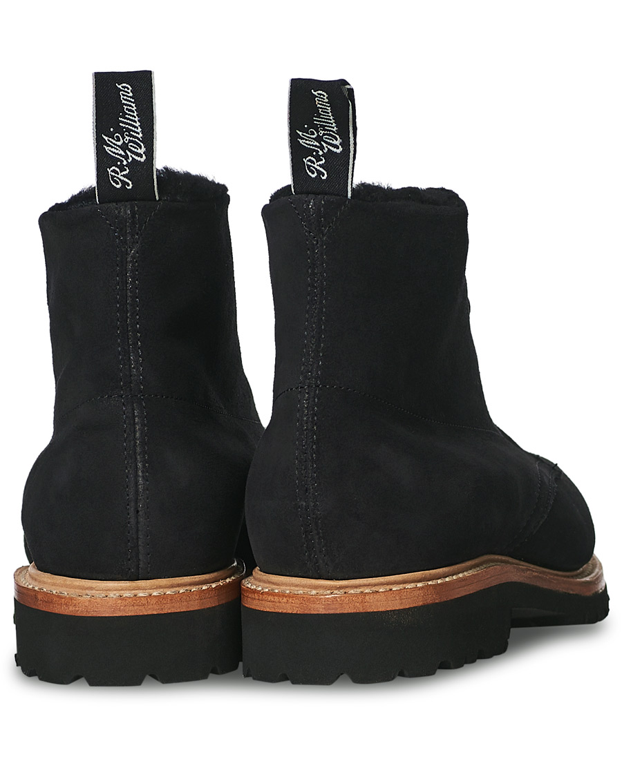 Herre | R.M.Williams Urban Rickaby Shearling Boot Nero Suede | R.M.Williams | Urban Rickaby Shearling Boot Nero Suede