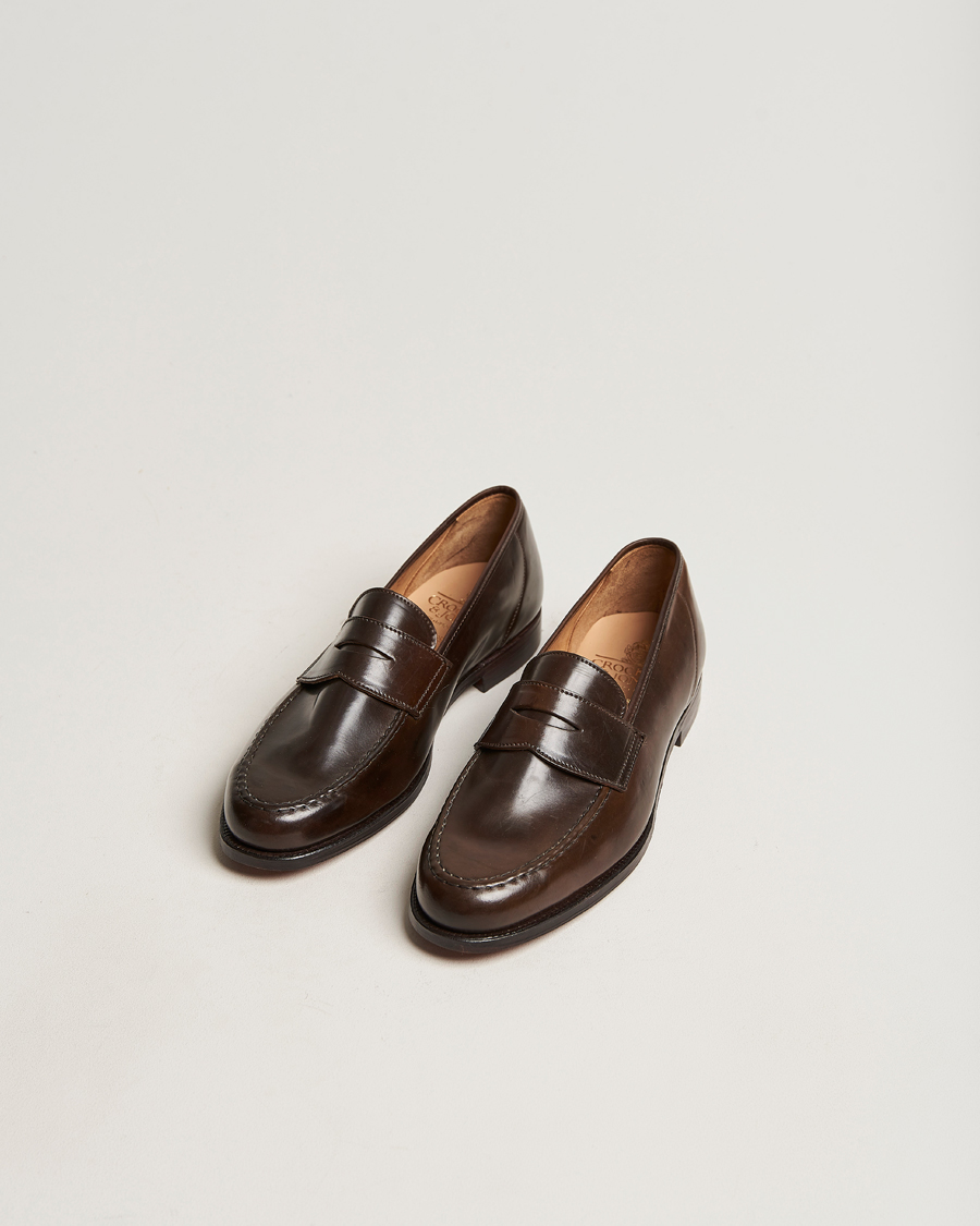 Herre | | Crockett & Jones | Harvard Unlined Loafer Dark Brown Cordovan