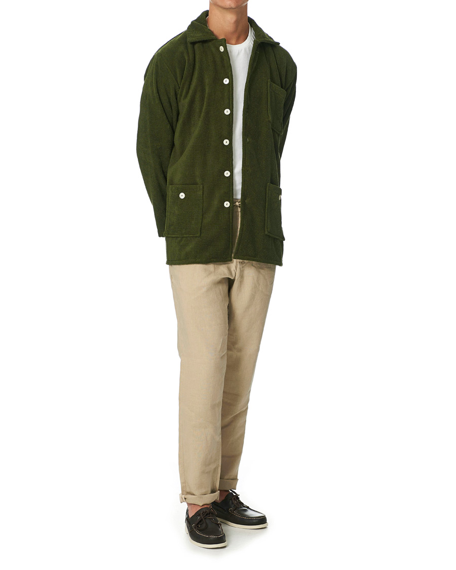 Herre | Skjorter | OAS | Beach Dandy Terry Overshirt Army