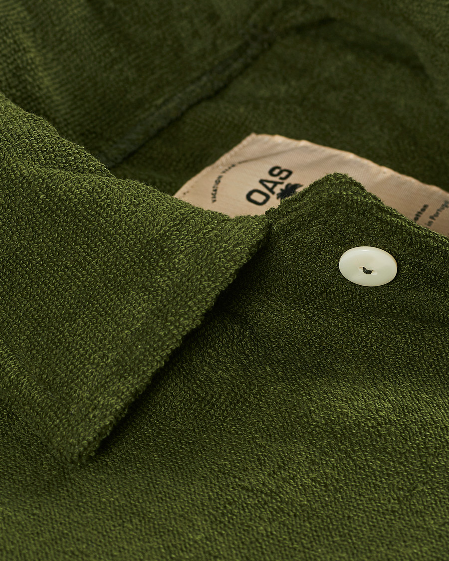 Herre | Skjorter | OAS | Beach Dandy Terry Overshirt Army