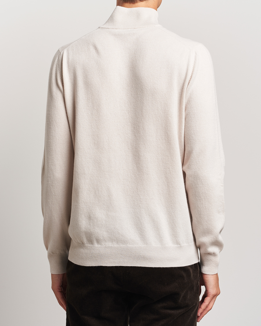Herre | Gensere | Gran Sasso | Wool/Cashmere Half Zip Cream