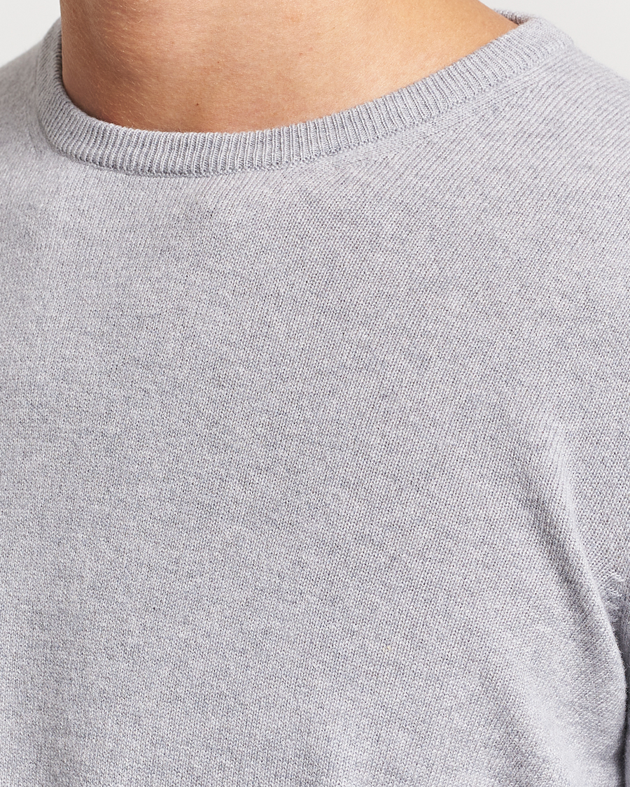 Herre | Gensere | Gran Sasso | Wool/Cashmere Crew Neck Light Grey