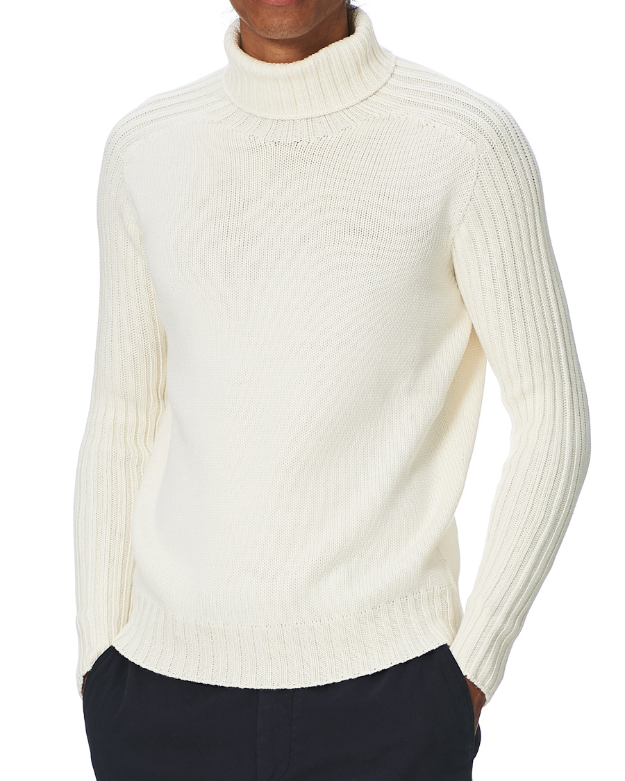 Herre | Gensere | Gran Sasso | Rainwool Rollneck White