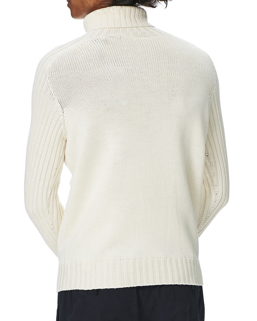 Herre | Gensere | Gran Sasso | Rainwool Rollneck White