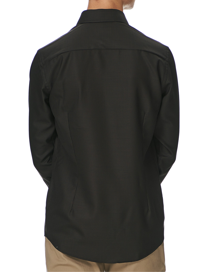 Herre | Skjorter | Eton | Slim Fit Checked Brushed Merino Shirt Brown