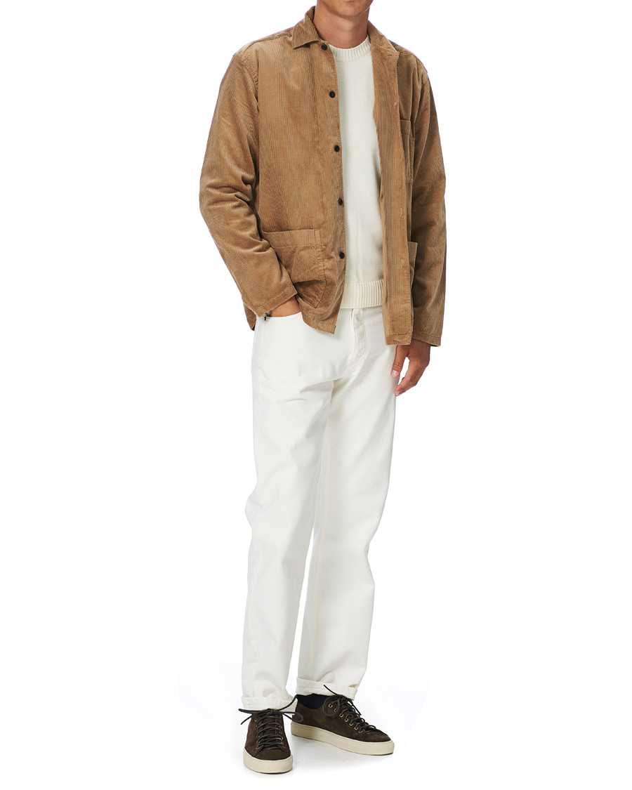Herre | Skjorter | Eton | Cotton Corduroy Overshirt Beige