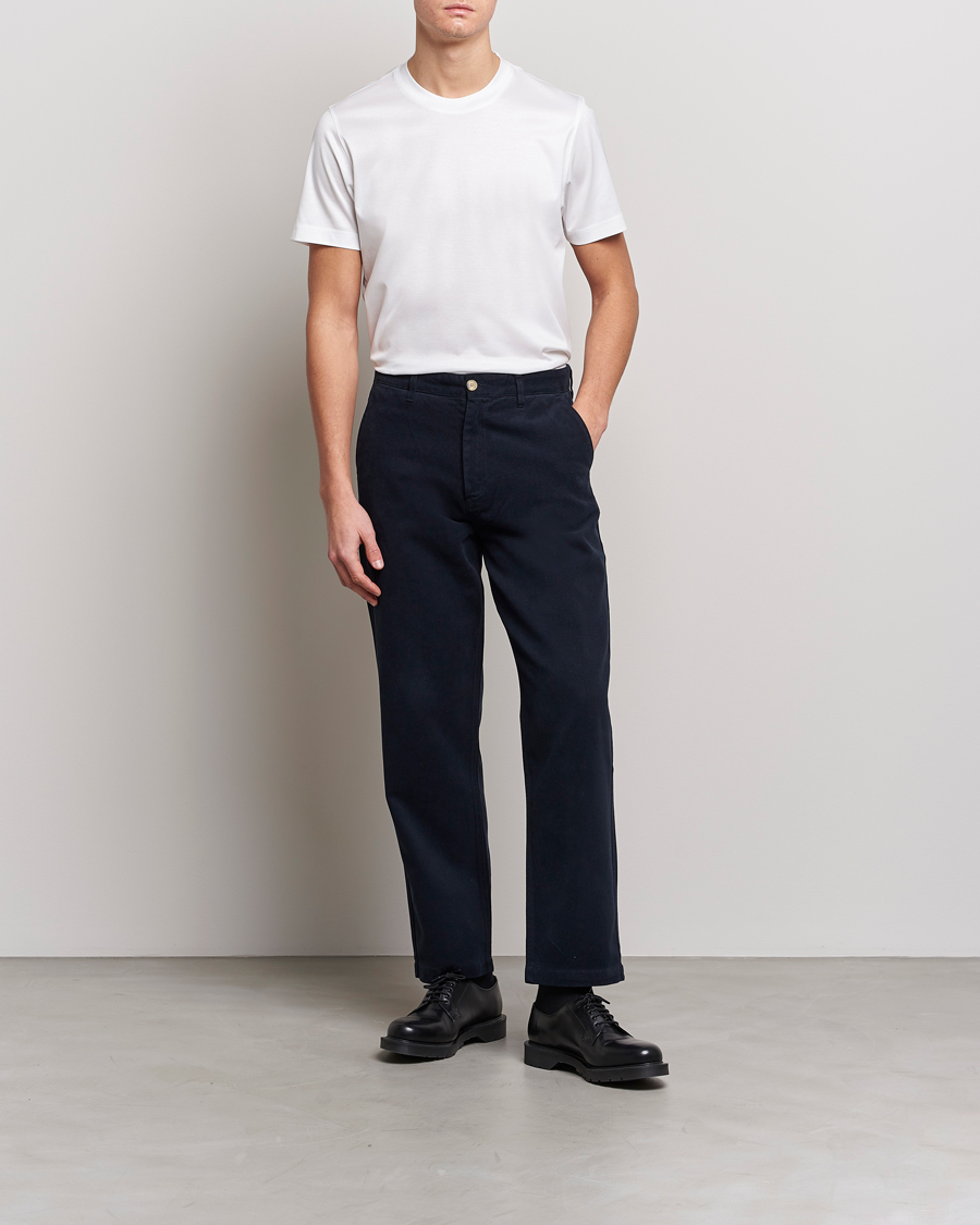 Herre | T-Shirts | Eton | Filo Di Scozia Cotton T-Shirt White