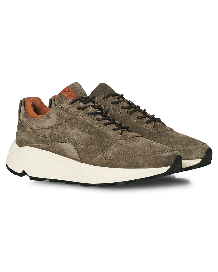 Herre | Buttero Vinci Suede Running Sneaker Taupe | Buttero | Vinci Suede Running Sneaker Taupe