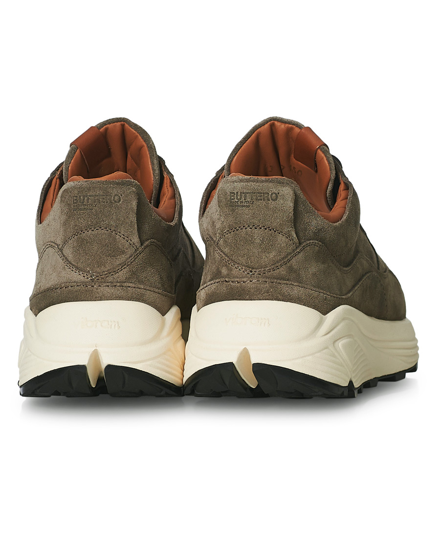 Herre | Buttero Vinci Suede Running Sneaker Taupe | Buttero | Vinci Suede Running Sneaker Taupe