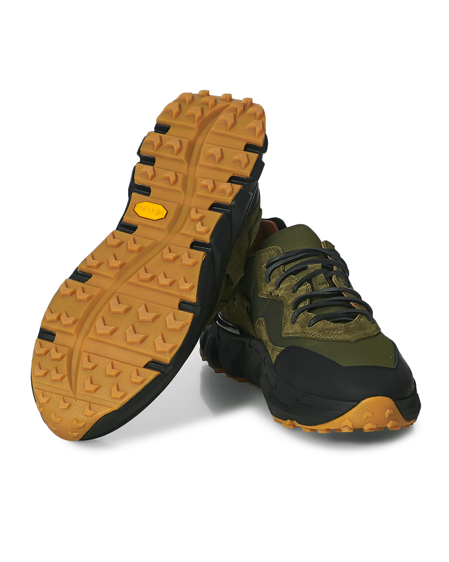Herre | Buttero Spazio Running Sneaker Black/Olive | Buttero | Spazio Running Sneaker Black/Olive