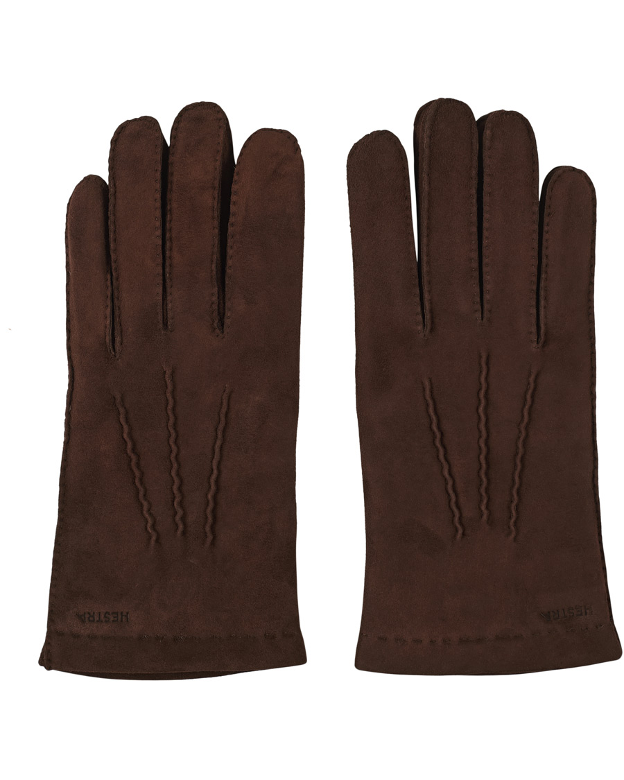 Herre | Hestra Arthur Wool Lined Suede Glove Marron | Hestra | Arthur Wool Lined Suede Glove Marron