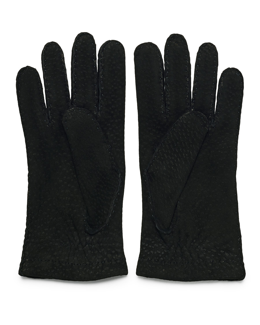 Herre | Hestra Carpincho Handsewn Cashmere Glove Black | Hestra | Carpincho Handsewn Cashmere Glove Black