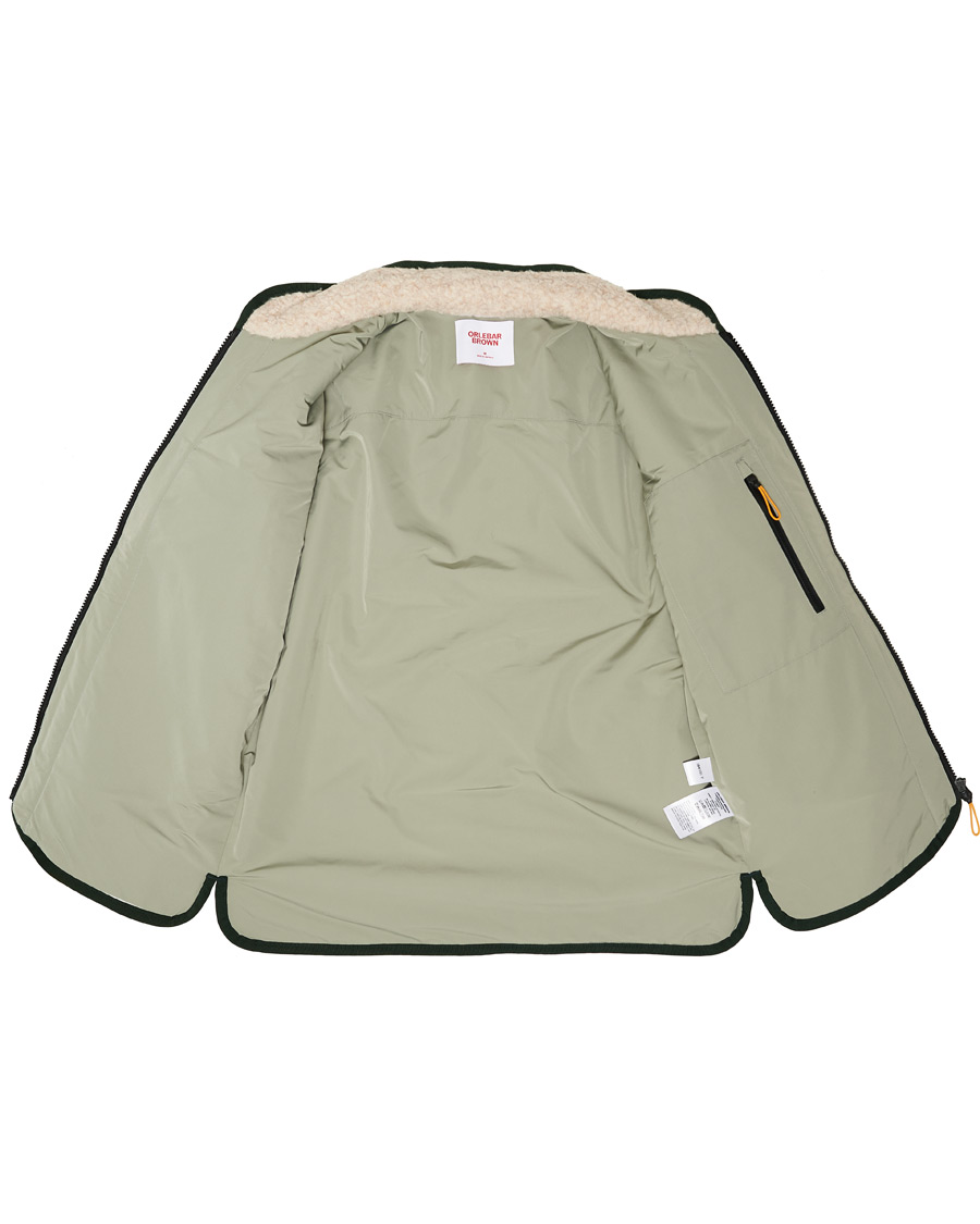 Herre | Gensere | Orlebar Brown | Baird Fleece Full Zip Dune/Artichoke