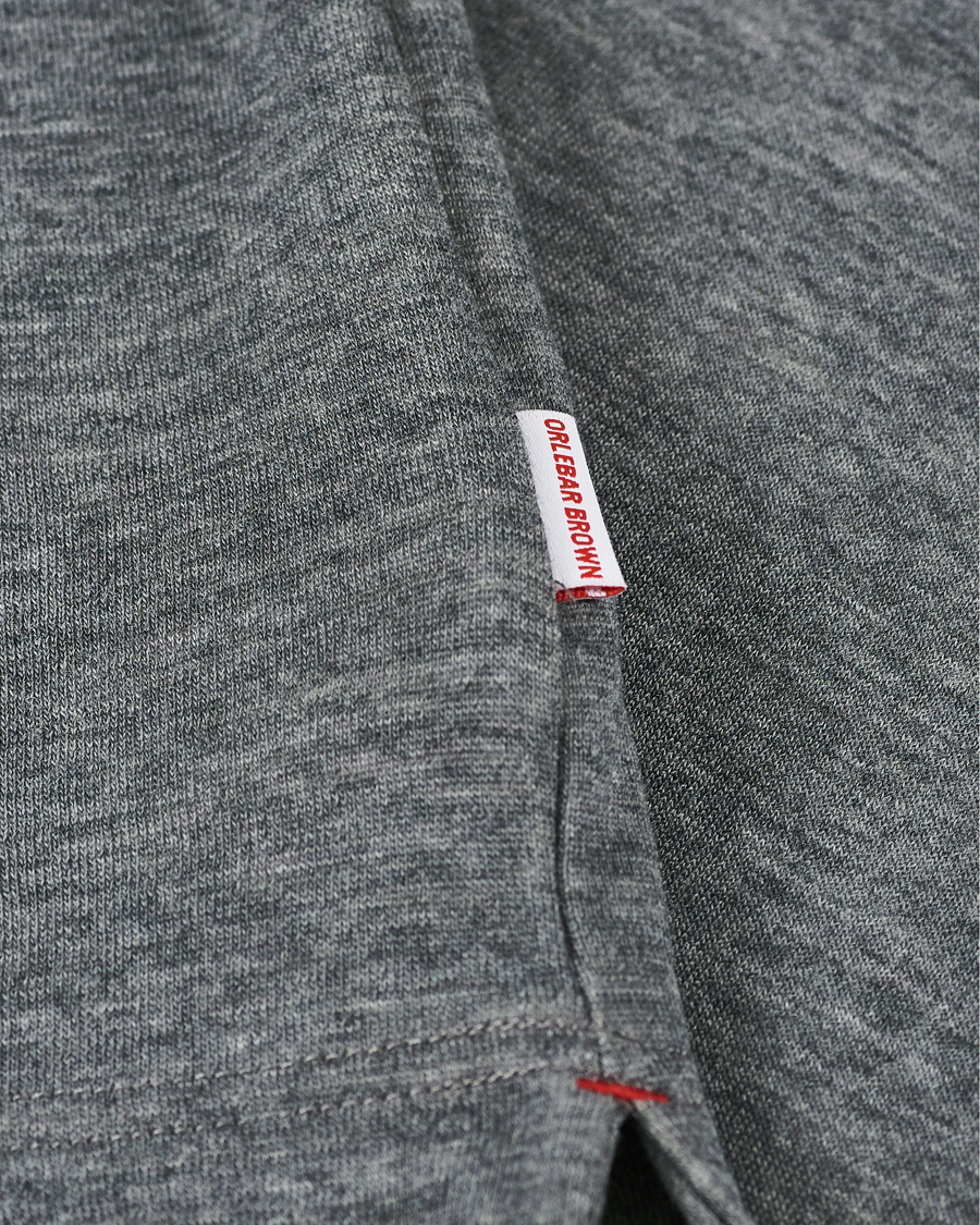 Herre | Gensere | Orlebar Brown | Neilson Double Face Merino Half Zip Storm Grey