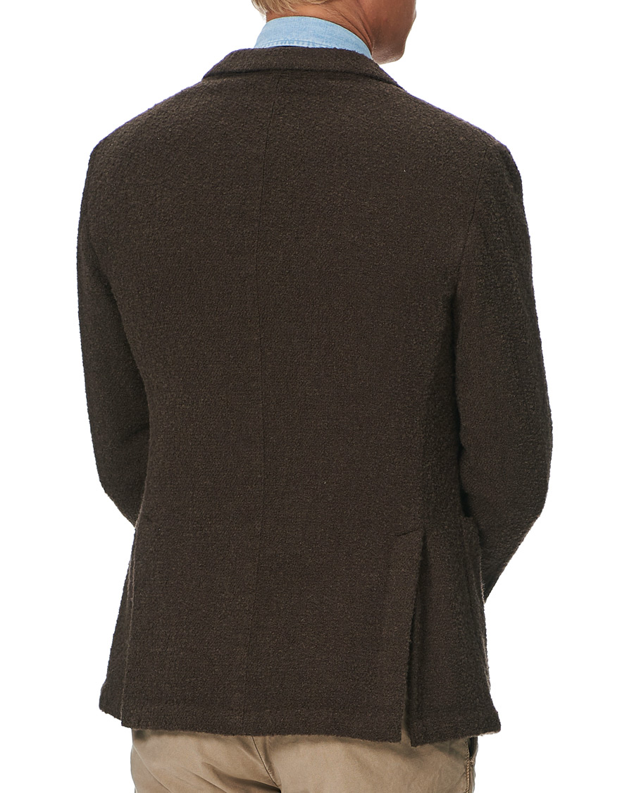 Herre | Dressjakker | L.B.M. 1911 | Jack Regular Bouclé Wool Alpaca Blazer Brown