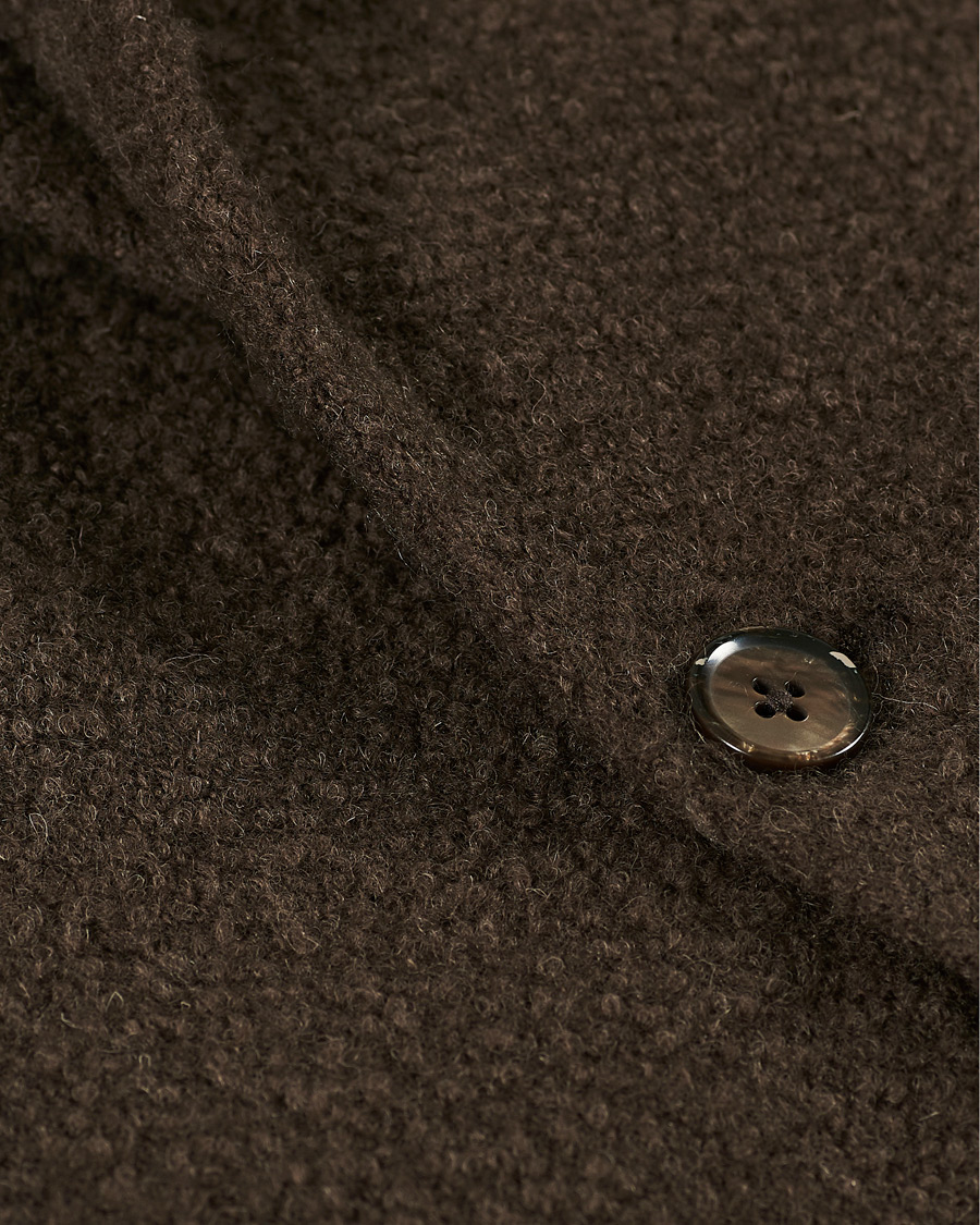 Herre | Dressjakker | L.B.M. 1911 | Jack Regular Bouclé Wool Alpaca Blazer Brown