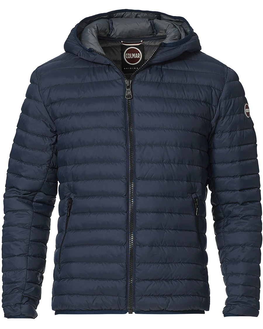 Herre | Jakker | Colmar | Repunk Lightweight Down Hooded Jacket Navy