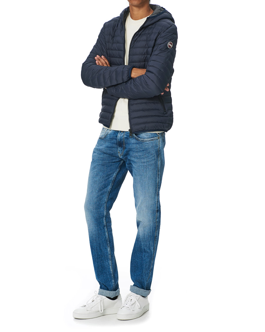 Herre | Jakker | Colmar | Repunk Lightweight Down Hooded Jacket Navy