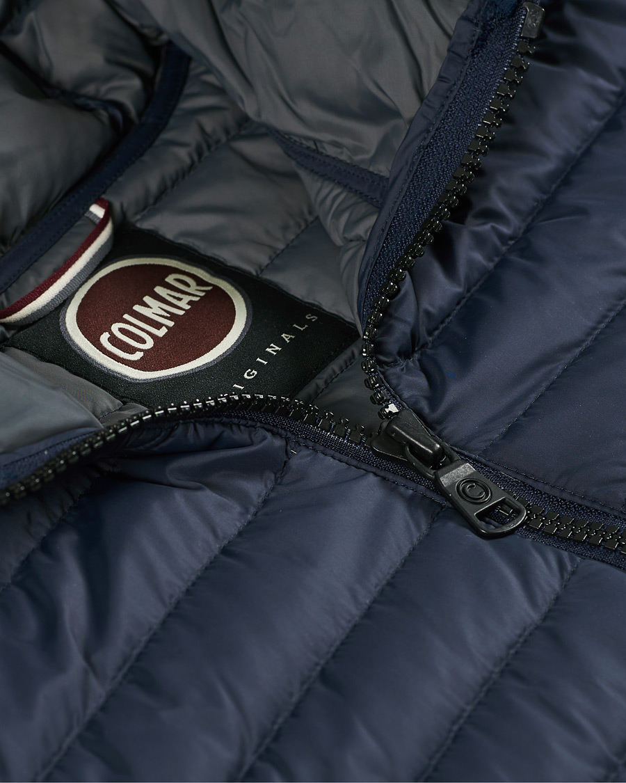 Herre | Jakker | Colmar | Repunk Lightweight Down Hooded Jacket Navy