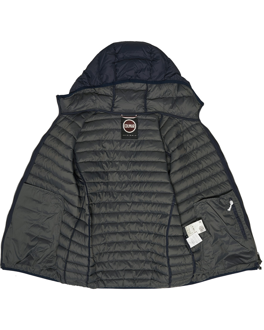 Herre | Jakker | Colmar | Repunk Lightweight Down Hooded Jacket Navy